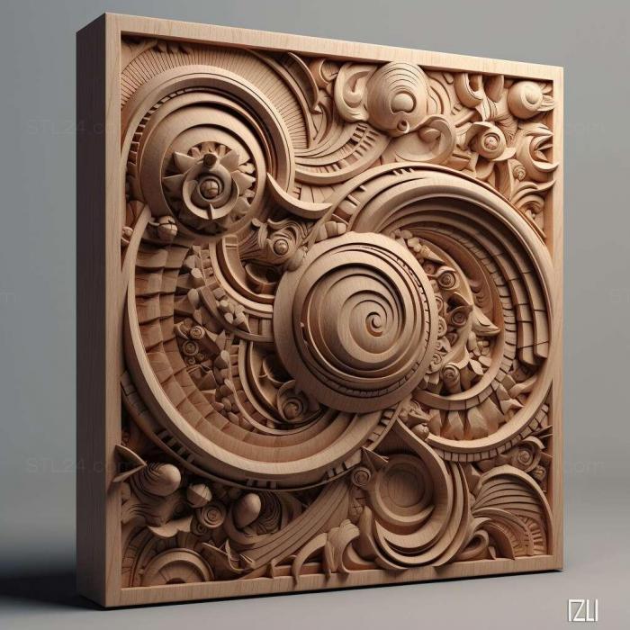 Patterns and decorations (stl Linn C5 2, PATTERN_2294) 3D models for cnc